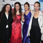 Sophie Artus (dir. Halisa), Annabel Targownik (dir. Ext. Day. Saturday), Maya Kenig (dir. The Milky Way), Anat Maltz (dir. Real Estate) at the 36IFF Opening Night Gala